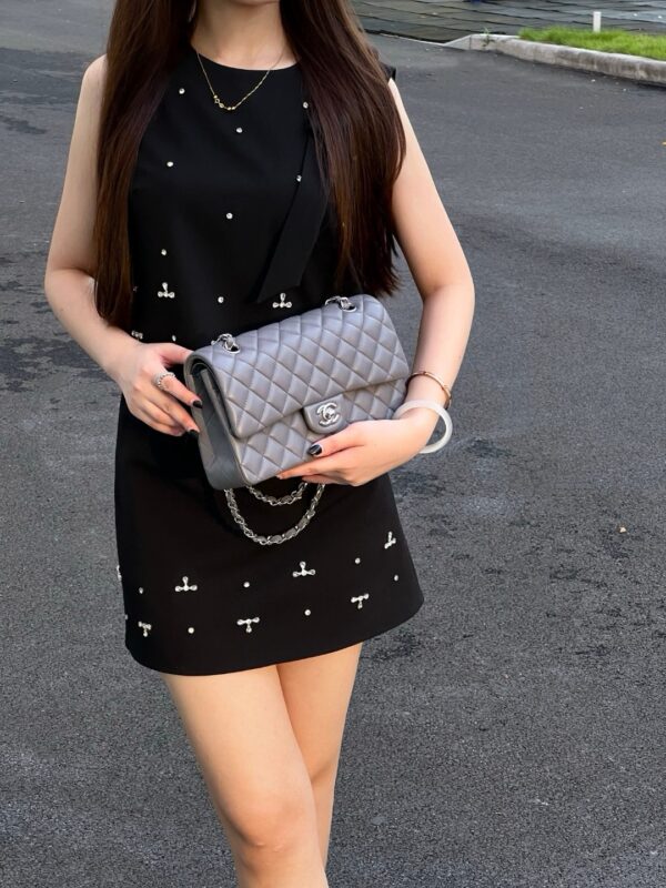 God Factory Chanel CF Bags Code 10515 CF25CM Lambskin Size 15.5x25x6cm