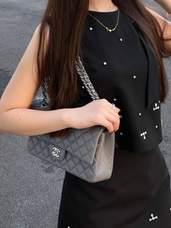 God Factory Chanel CF Bags Code 10515 CF25CM Lambskin Size 15.5x25x6cm