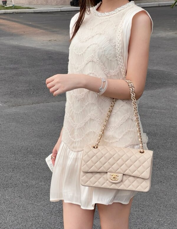 God Factory Chanel CF Bags Code 10516 CF25CM Lambskin Size 15.5x25x6cm