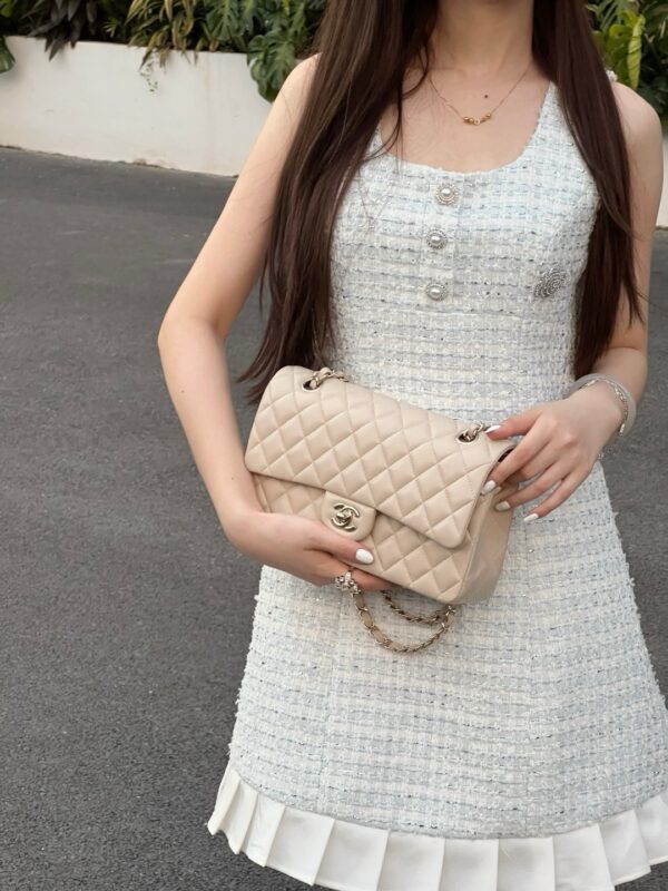 God Factory Chanel CF Bags Code 10517 CF25CM Lambskin Size 15.5x25x6cm