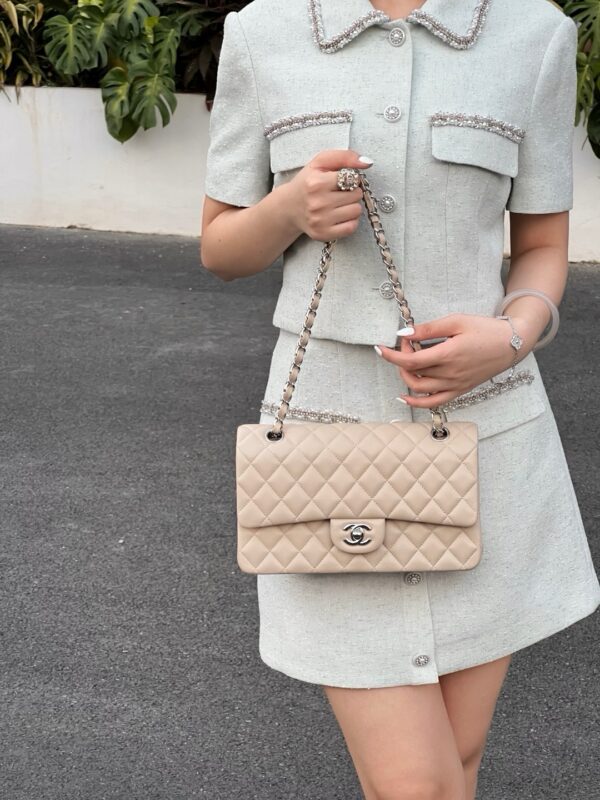 God Factory Chanel CF Bags Code 10518 CF25CM Lambskin Size 15.5x25x6cm