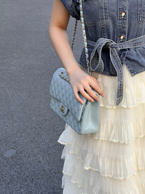 God Factory Chanel CF Bags Code 10536 CF25CM Lambskin Size 15.5x25.5x6.5cm