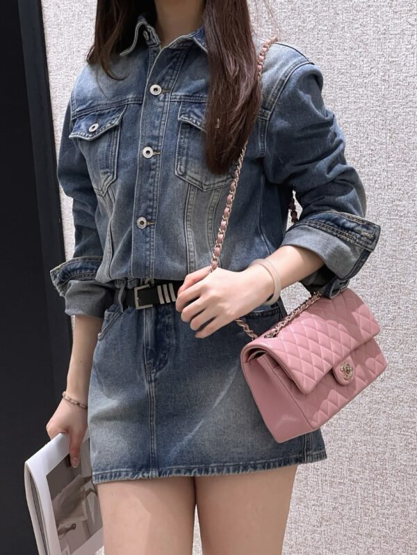 God Factory Chanel CF Bags Code 10542 CF25CM Lambskin Size 15.5x25.5x6.5cm