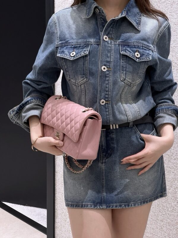 God Factory Chanel CF Bags Code 10542 CF25CM Lambskin Size 15.5x25.5x6.5cm